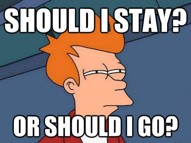 Deciding... Deciding...