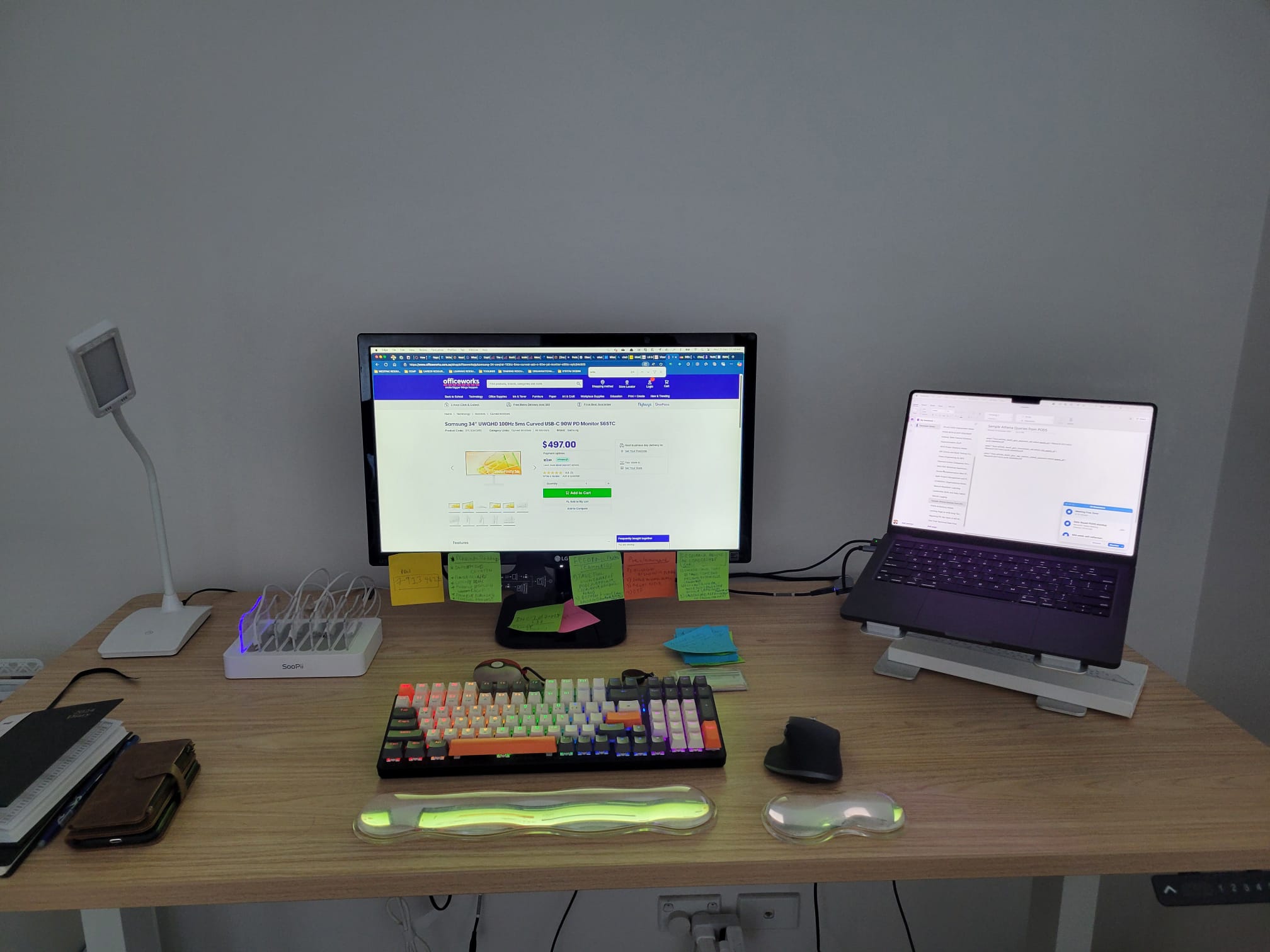 My old external LG 22 monitor WFH setup My old external LG 22